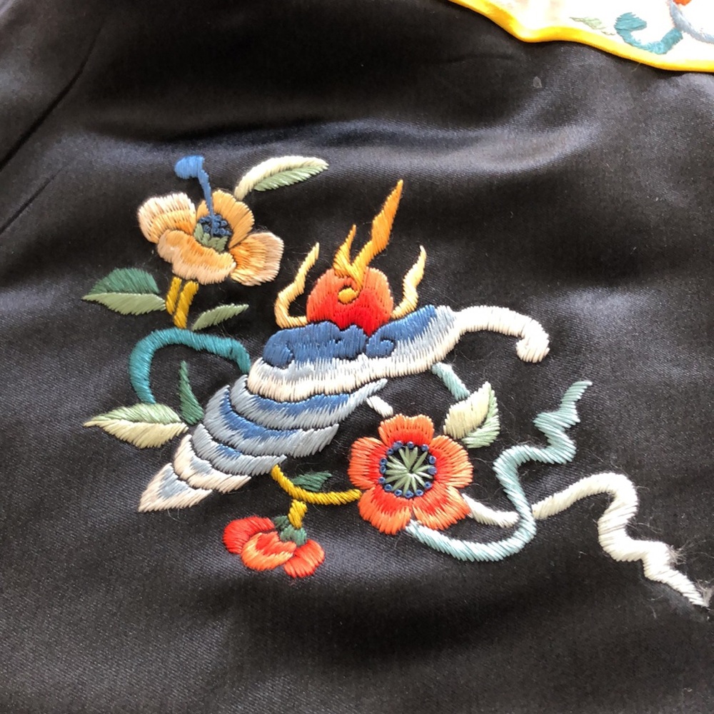 Vintage Silk Embroidered Jacket - Picture 9 of 11